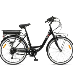 Bici elettrica i-bike "city easy comfort" 26" 45 km nera