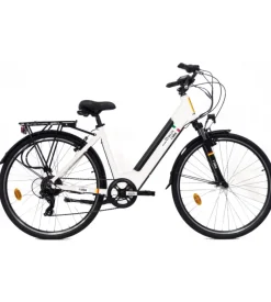 Bici elettrica i-bike "city easy vivaldi" 28" 80 km bianca