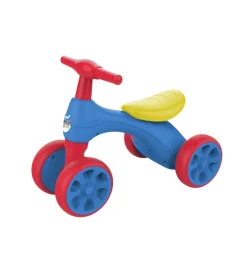 Bici pedagogica per bambini quad con 4 ruote, colore blu