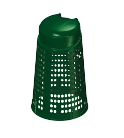 Bidone trespolo portasacchi grigliato verde da 110 litri