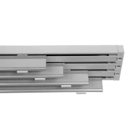 Binario bianco da 250 cm 4 vie per tende a pannello da 70 cm