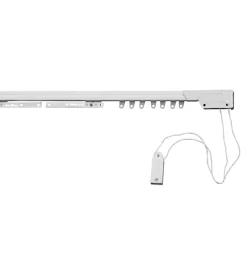 Binario in acciaio estensibile a corda da 75 a 120 cm.