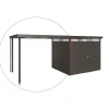Biohort tetto laterale casetta highline mis. h2 grigio scuro