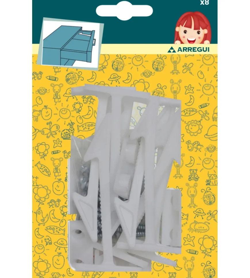 Blocca cassetti dall'interno - 8 pz.