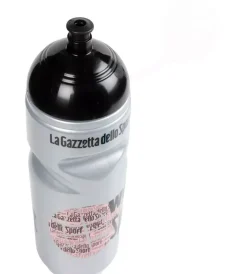 Borraccia per bicicletta gazzetta dello sport grigio perlato in plastica, 800 ml