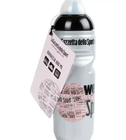 Borraccia per bicicletta gazzetta dello sport grigio perlato in plastica, 800 ml