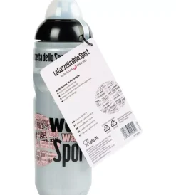 Borraccia per bicicletta gazzetta dello sport grigio perlato in plastica, 800 ml
