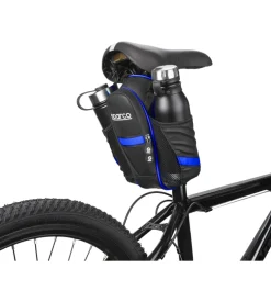 Borsa da sella per bicicletta sparco in nylon, 26x8,8x7 cm