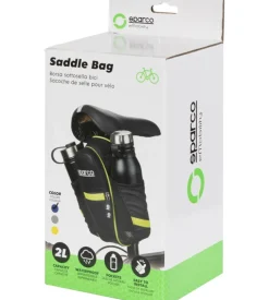 Borsa da sella per bicicletta sparco in nylon, 26x8,8x7 cm