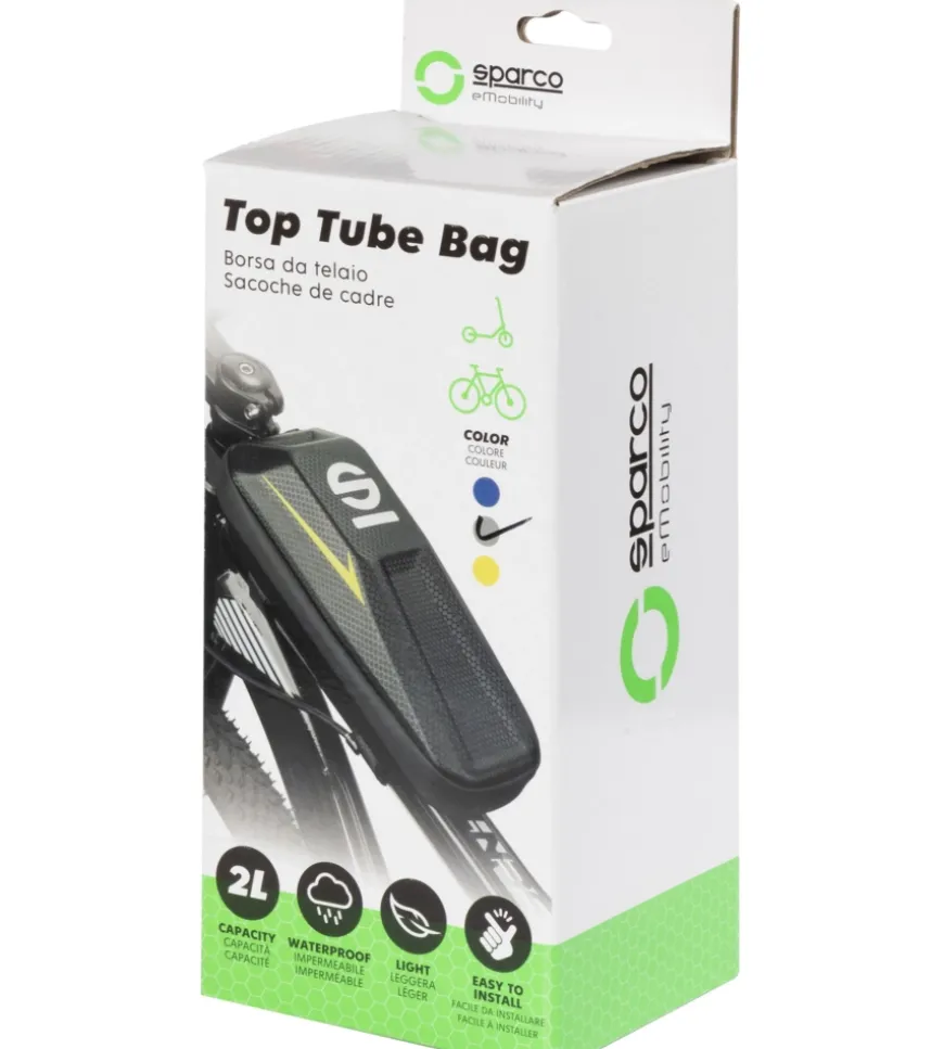 Borsa da telaio per bici sparco in eva, 24x10x8 cm