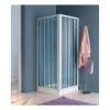 Box doccia ad angolo con ante pieghevoli in pvc  80 - 90.