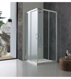 Box doccia "sole" cromato, 80x80x185 cm