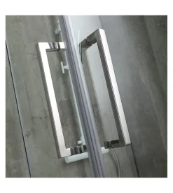 Box doccia "stella" alluminio cromato, 70x90x190 cm