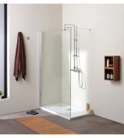 Box doccia walk-in cromato, 120x190 cm