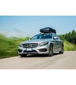 Box tetto per auto nordrive 400 litri in abs nero goffrato - n60040