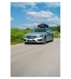 Box tetto per auto nordrive 400 litri in abs nero goffrato - n60040