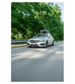 Box tetto per auto nordrive 400 litri in abs nero goffrato - n60040