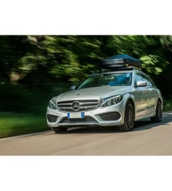 Box tetto per auto nordrive 400 litri in abs nero goffrato - n60040