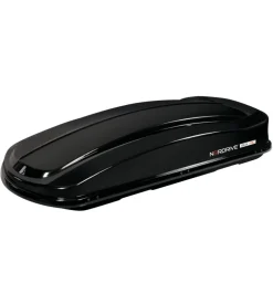 Box tetto per auto nordrive 430 litri in abs nero lucido - n60012