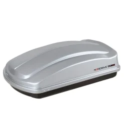 Box tetto per auto nordrive 330 litri in abs grigio goffrato - n60000