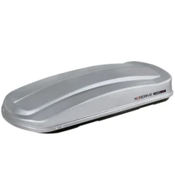 Box tetto per auto nordrive 430 litri in abs grigio goffrato - n60010