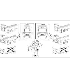 Box tetto per auto nordrive 430 litri in abs grigio goffrato - n60010