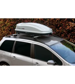 Box tetto per auto nordrive 330 litri in abs argento lucido - n60001