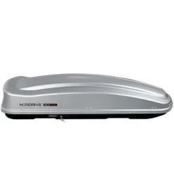 Box tetto per auto nordrive 530 litri  in abs grigio goffrato - n60020