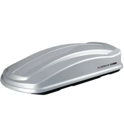 Box tetto per auto nordrive 630 litri in abs argento lucido - n60026