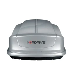 Box tetto per auto nordrive 630 litri in abs argento lucido - n60026