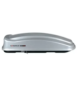 Box tetto per auto nordrive 630 litri in abs argento lucido - n60026