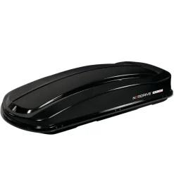 Box tetto per auto nordrive 530 litri in abs con doppia apertura nero lucido - n60025