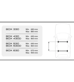Box tetto per auto nordrive 530 litri in abs con doppia apertura nero lucido - n60025