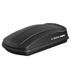 Box tetto per auto nordrive 330 litri in abs nero goffrato - n60004