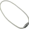 Bracciale magnetico per arricciare/decorare le tende -colore bianco.