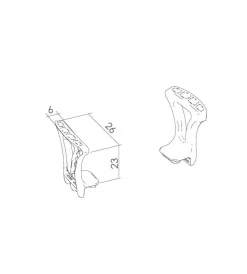 Braccioli per sedia da doccia