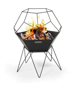 Braciere per legna barbecook "jura" in acciaio nero, diametro 42,5 cm