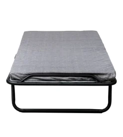 Brandina singola pieghevole somnus con rete a maglia e materasso 80x190 cm