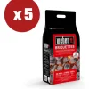 Bricchetti di carbone weber per barbecue 4kg x 5 pezzi