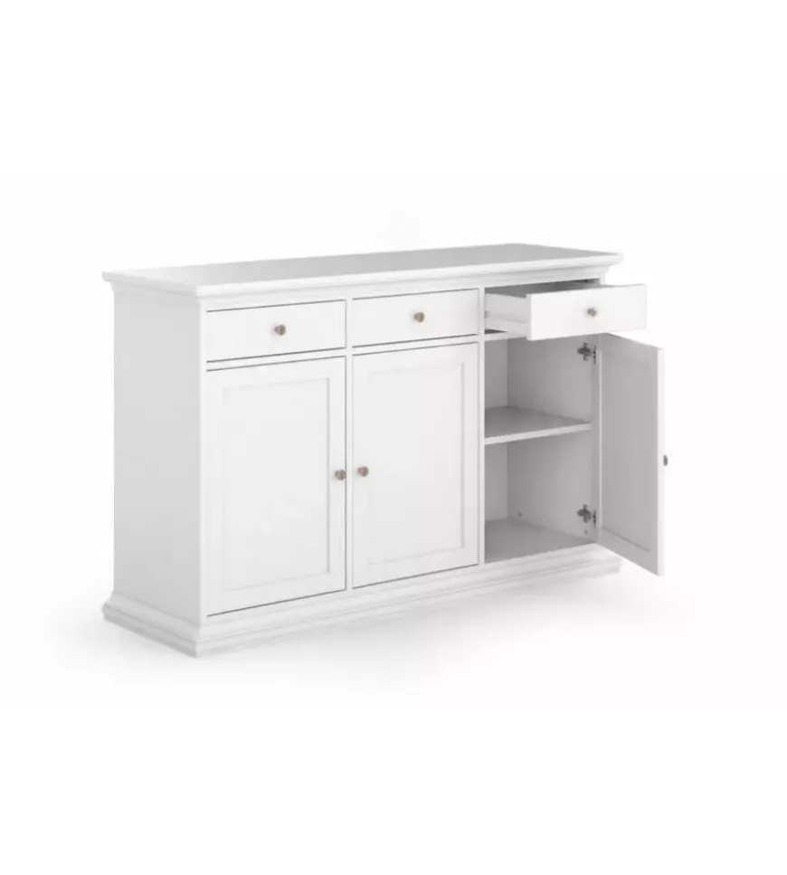 Buffet "paris" con 3 cassetti e 3 ante, 143,7x91,7x46,1 cm