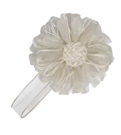 Calamite fiore organza e cotone