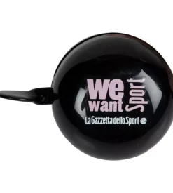 Campanello per bicicletta gazzetta dello sport nero, diametro 60 mm