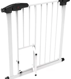 Cancelletto di sicurezza per bambini armonia "bimbi clic-clac" in metallo verniciato bianco con porta 75x78 cm