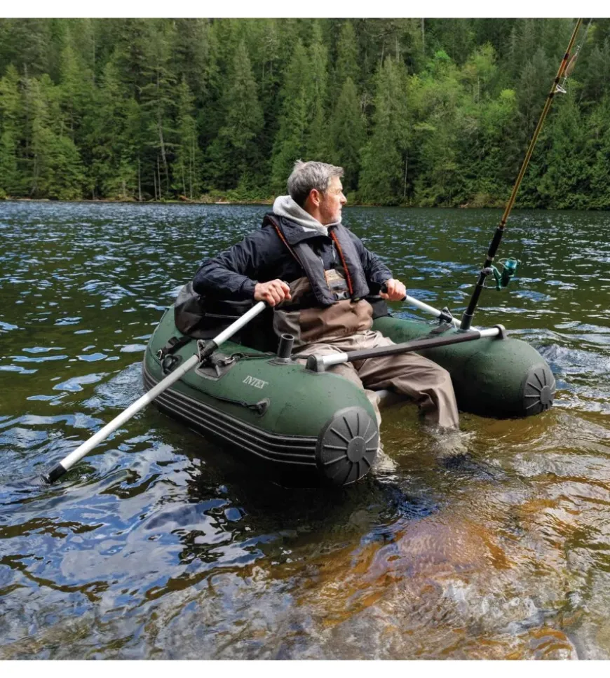 Canotto gommone gonfiabile intex "big catch pro" per la pesca 165x119x38 cm - cod. 68381np