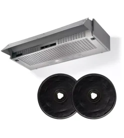 Cappa aspirante faber "152 lg a60" sottopensile grigia da 60 cm 225 m³/h con 2 filtri carbone.