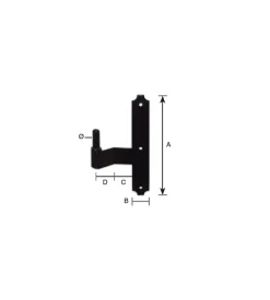 Cardine a sbalzo sinistro
