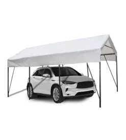 Carport auto in acciaio e tessuto eurogarden "ercole" 1 posto 2,7x4,9x2,7 m