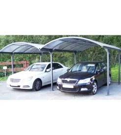 Carport auto in alluminio e policarbonato habrita 