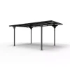 Carport auto in alluminio e policarbonato habrita "car 3050 altp t" 5,00x2,88x2,32 mt