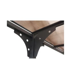 Carport auto in alluminio e policarbonato habrita 